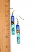Long Glass Stick Earrings